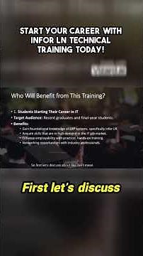 Infor LN Technical Training for Beginners | Build Your ERP Career | ERP DEVELOPMENT Career