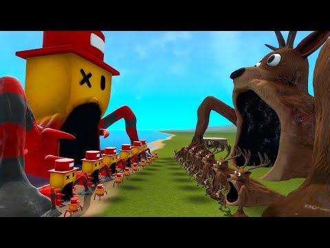 NEW GIANT SAMMYINI SEA EATER VS DEER SEA EATER FROM 99 NIGHTS IN THE FOREST In Garry's Mod!