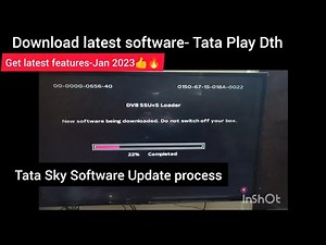 Tata Play Hd Set Top Box Software Update Process Video by Tata Sky Engineer 👍👨‍🔧