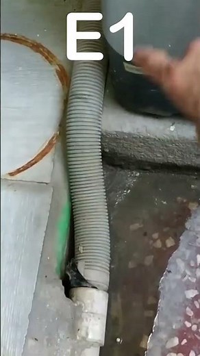 Automatic washing machine Error E1 and its solution - shorts