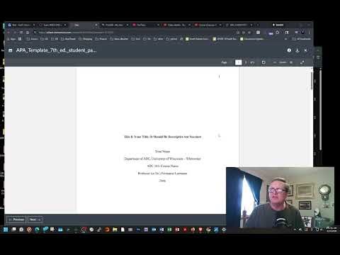 APA Writing-- Remember to do these things!
