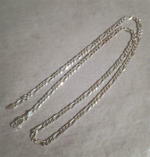 Vintage Classic Figaro Chain Fashion Jewelry Necklace 3.5mm 22 in Long - Etsy