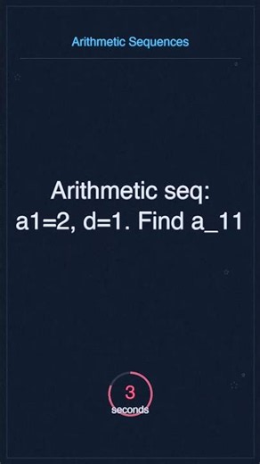 This Arithmetic Sequences question separates good from great 💯