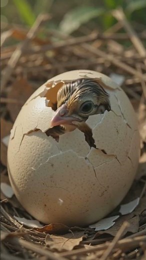 Peacock Hatching From Egg in Super Slow Motion! 🦚🐣