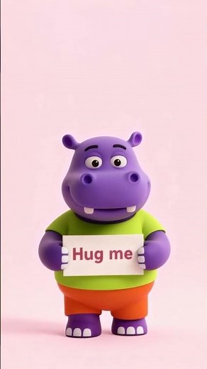 Can You Hug Hello Hippo? #HelloHippo #CuteShorts #KidsShorts #ToddlerVideos #HugTime