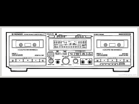 Pioneer CT-W650R Double Cassette Deck (1990-91)