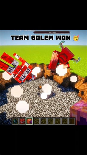 EVERY GOLEM VS WARDEN 🤯 MINECRAFT #minecraft #shorts #shortsfeed #gaming