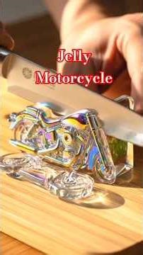 Jelly Motorcycle Cutting ASMR 🔪✨ | Super Satisfying Jelly Bike Slice