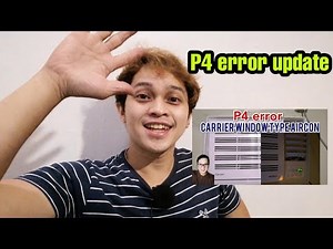 Carrier inverter window type aircon, P4 error UPDATE. CLEANING.