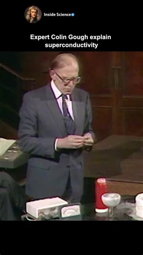 Inside Science | Follow (us) @inside_science_ In the 1987 Christmas Lectures, superconductivity expert Colin Gough showcased maglev trains—hailed in the... | Instagram