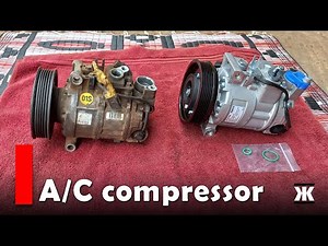 How to change the air conditioning compressor of the Audi A6 3.2L