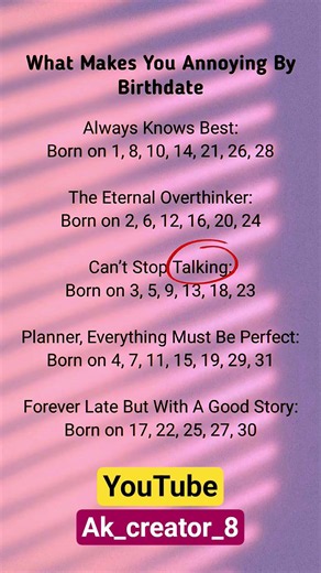 What Your Birthdate Says About You 😳🎯 | Accurate or Not.? 👍