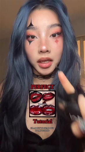 Fawn on Instagram: "Need to try a full red lip after this I think that red is my perfect scarlet shade @maccosmeticscanada #vampylips #darklips #glossylips #redlips #lipcombotutorial"