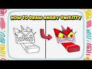 How to Draw Angry Unikitty – Step-by-Step Cartoon Drawing