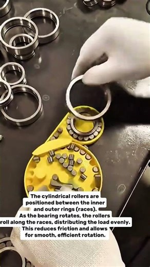 Assembling a Roller Bearing: Precision Engineering at Its Finest!‎