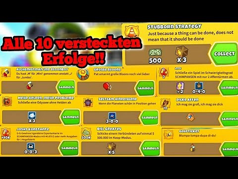 Alle 10 versteckten Erfolge !! Bloons TD 6