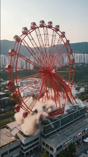 SHOCKING FERRIS WHEEL COLLAPSE | RAW DEMOLITION FOOTAGE