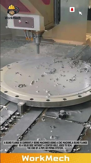 The blind flange process uses a Computer Numerical Control (CNC) machine.