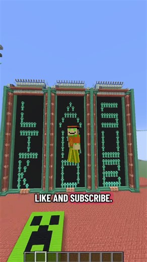 The Best Animated Word Display in Minecraft #minecraft #fyp #trending #viral #gaming
