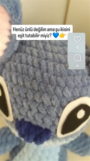 @gamzecrochett on Instagram: "Stitch 💙 #amigirumi #crocheter #knitter #kesferbeniöneçıkar #fypシ゚シ #kesfet #surprise #keşfetedüş #kesfeteduselim🙏🏻✔️"