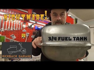 Fitting a #lambretta mid range fuel tank