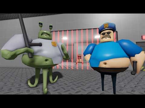 BARRY'S PRISON RUN! ALIEN BASE HARD MODE - Use All Items All Morphs Unlocked !!