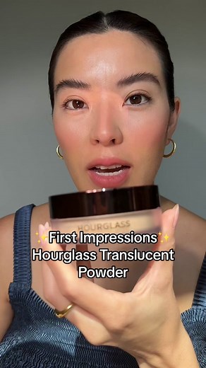 First impressions 👀 Hourglass Translucent Powder — this is the shade translucent medium #firstimpressionsmakeup #hourglasspowder #hourglasscosmetics #beautyreview #settingpowder #makeup #beautytok
