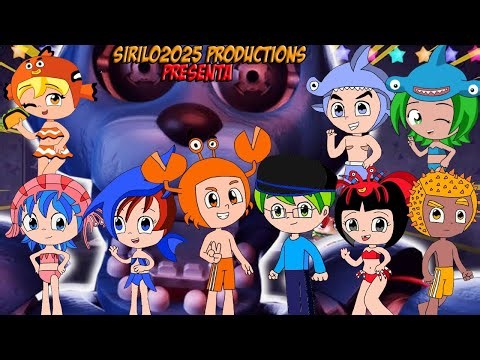 princesas del mar loquendo marli y sirilo juegan five nights at candy's (noche 4)