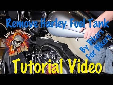 Remove & Install Harley Davidson Fuel Gas Tank-Motorcycle Biker Podcast