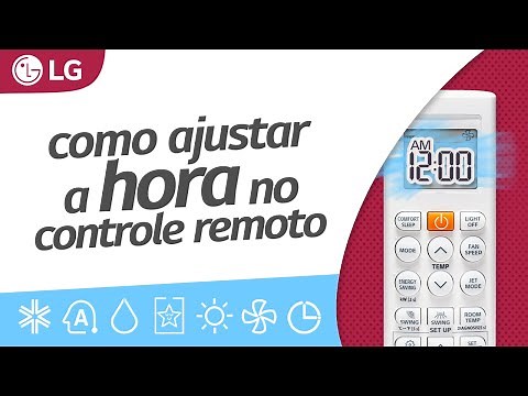 Como ajustar a hora do controle do Ar Condicionado LG