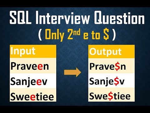 SQL Interview Question || Regexp_Replace