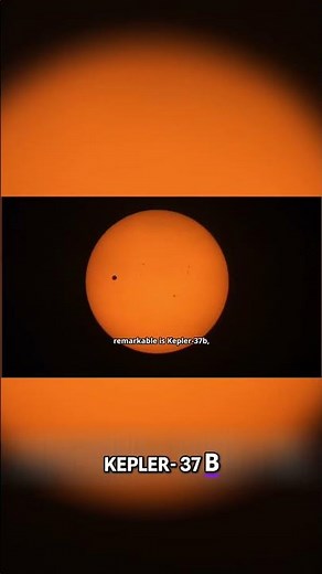 Tiny Exoplanet: Kepler-37 b is Smaller Than Mercury #shorts