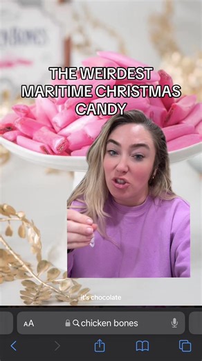 Do you hate or love chicken bones? The pink, cinnamony candies with the bittersweet chocolate filling have been a Christmas staple on the East Coast since 1885. 🍬🦴🐓 #chickenbonecandy #maritimetradition #maritimetraditions #eastcoastcanada #eastcoastcanadian #eastcoastcanada🇨🇦 #eastcoastcanadian🇨🇦 #themaritimes #newbrunswickcanada #newbrunswick🇨🇦 #newbrunswickcanada🇨🇦