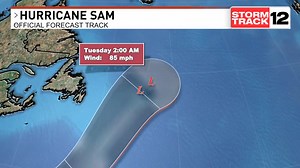 Here's the latest forecasted track of Hurricane Sam. Stay updated by...