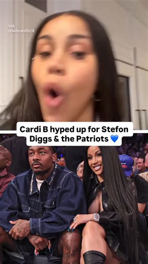 Cardi B is excited for her boyfriend Stefon Diggs and the Patriots after their Divisional Round win 👏 (via @iamcardib) | Yahoo Sports