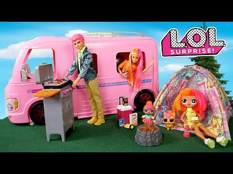 Familia LOL OMG Neonlicious se van de Campamento - Los Juguetes de titi
