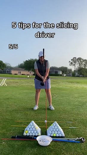 95K views · 400 reactions | 5/5 slicing driver Put the speed on the up swing. Flip that club upside down and out the “woosh” on the front side of the swing. This is a simple drill that can improve path and attack angle, reducing side spin and making that ball fly straighter and further! Personal favorite drill that I use myself to warm up! #golf #golfer #golfreels #golftips #golftip #golfpro #lpga #pga #slice #slicing #driver #distance #florida | Megan Johnston Golf | Facebook