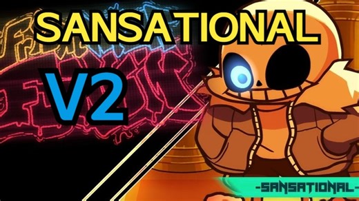 【FNF优质模组/百粉庆专制/端午专制】Sansational v2 （带链接）