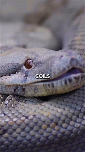 How Pythons REALLY Squeeze Their Prey! 🐍💥 #animalfacts #science