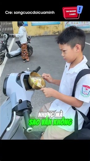 Bringing a bowl of rice to the school gate to eat: 😆 #shorts
