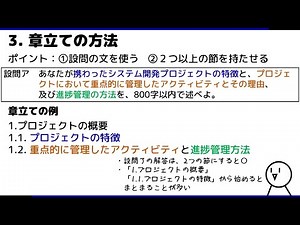 2 章立ての方法 ― プロジェクトマネージャ試験 独学サポート動画 （午後Ⅱ 論文 ネタ モジュール）