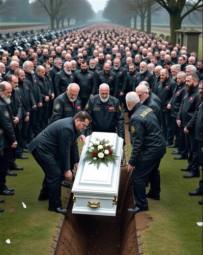 Hundreds of bikers showed up for the funeral of a little boy nobody...