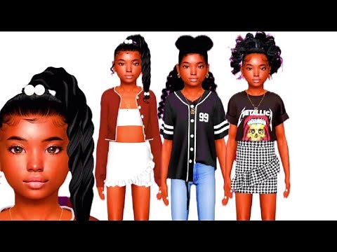 Sims 4 Cas | Urban Child Look Book | CC Folder + Sim Download