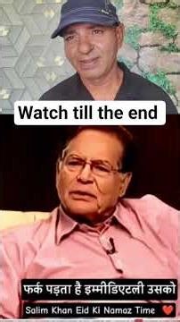 Salim Khan ne bataya apna experience jab wo auto me namaz padhne ke liye jarahethe !#salmankhan