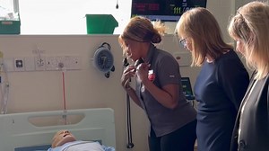 1.4K views · 29 reactions | Thank you to Premier Jacinta Allan and Minister Gayle Tierney for joining us today to see how Nursing and Midwifery scholarships are creating the next generation of nurses now. With cutting-edge facilities that simulate real world scenarios and digital health technology incorporated in every qualification, we are proud to be a university that leads the upskilling of future nurses like Rita. | Swinburne University of Technology | Facebook