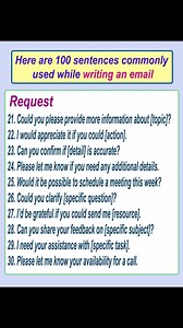 10K views · 166 reactions | Here are 100 sentences commonly used...