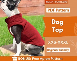 Dog Sewing Pattern, Dog Vest Pattern, Dog Pattern, Dog Top Pattern, Pattern for Dog, Dog Jacket Pattern, Dog Tank Top Pattern - Etsy UK