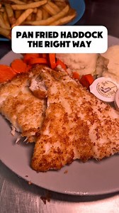 Golden. Simple. Perfect 🐟 Fresh haddock with panko Pan pan-fried slow to perfection 👌 Served with mashed potatoes and carrots. 🥔🥕 Stop by Rudy and Olives for the best fish Halifax has to offer. 🐶🫒 | Rudy & Olives Fish and Chips