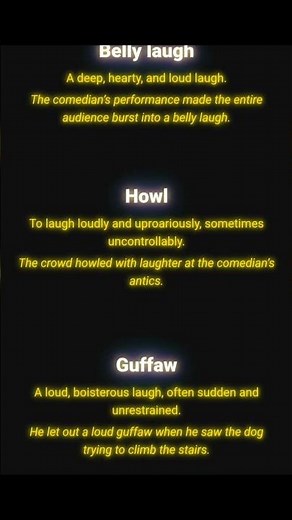 Learn different types of laughing | English Vocabulary