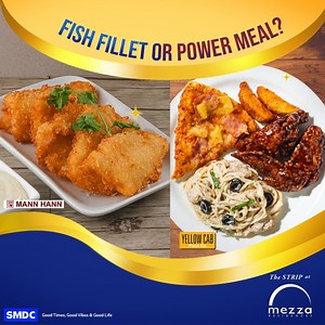 Thursday cravings check! 🐟🍕 What’s on your mind today: Mann Hann’s flavorful Fish Fillet or Yellow Cab’s satisfying Power Meal? 😋 Let us know in the comments! Then head over to SMDC The Strip at Mezza and treat yourself to your faves. #SMDCTheStripAtMezza | SMDC The Strips